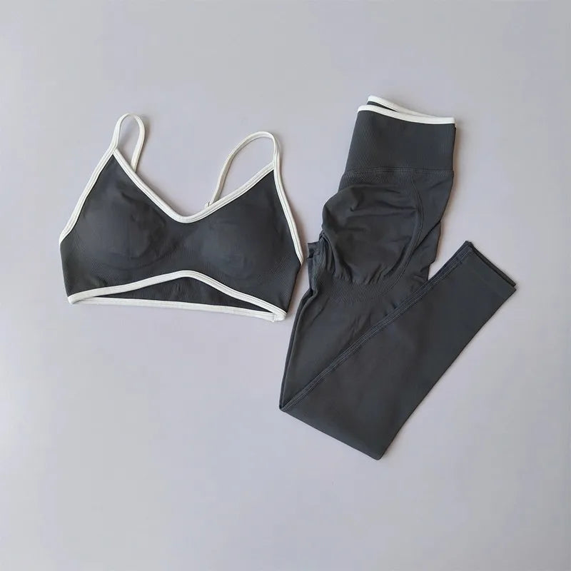 Women’s Color Block Yoga Set Oppyi