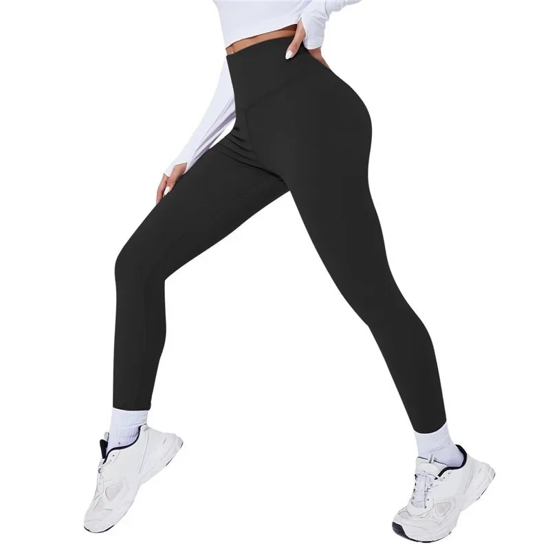 High Waist Thermal Gym Leggings Oppyi