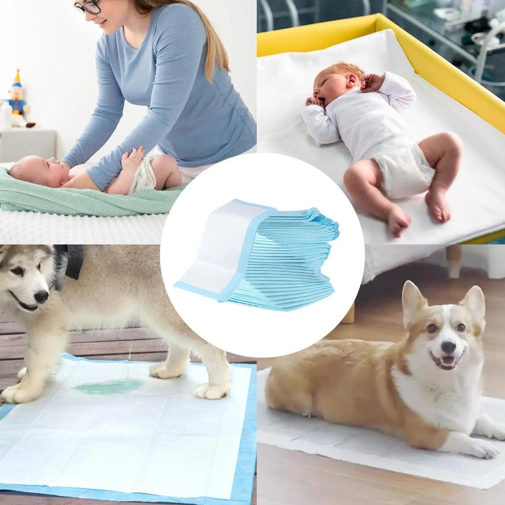 Diaper Changing Pad 100pcs Diaper Changing Mat for Baby 13x18 Inch Breathable Under Pads Leak-Proof Adult Chucks Pads Oppyi