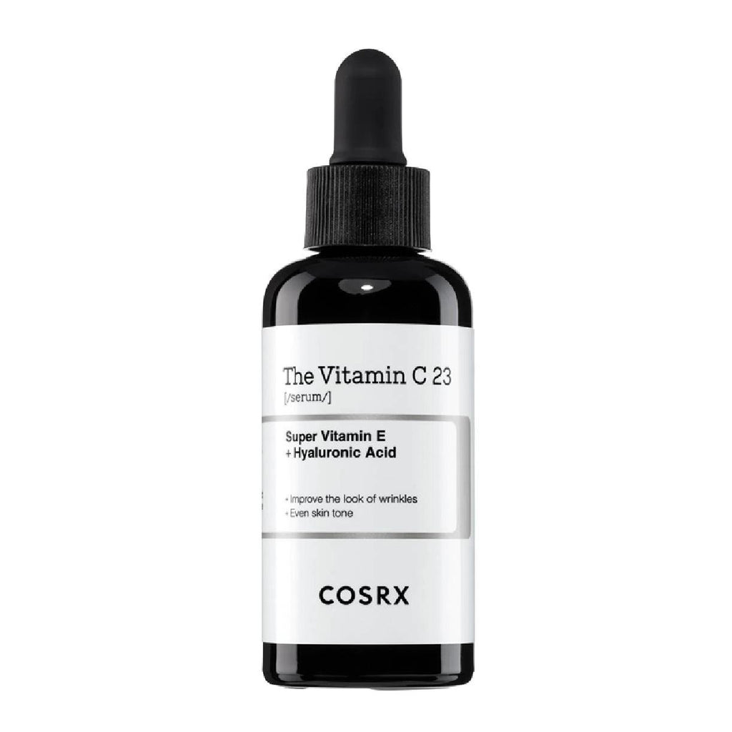 Cosrx Vitamin C23 skincare serum bottle on a white background