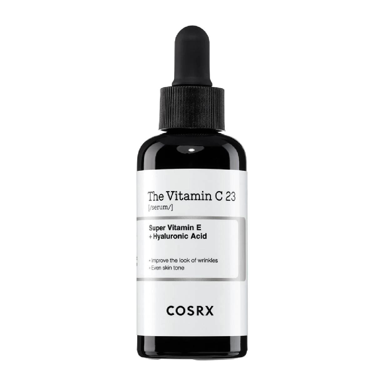 Cosrx Vitamin C23 skincare serum bottle on a white background