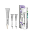 Mary & May eye cream set with three tubes and a box on a white background