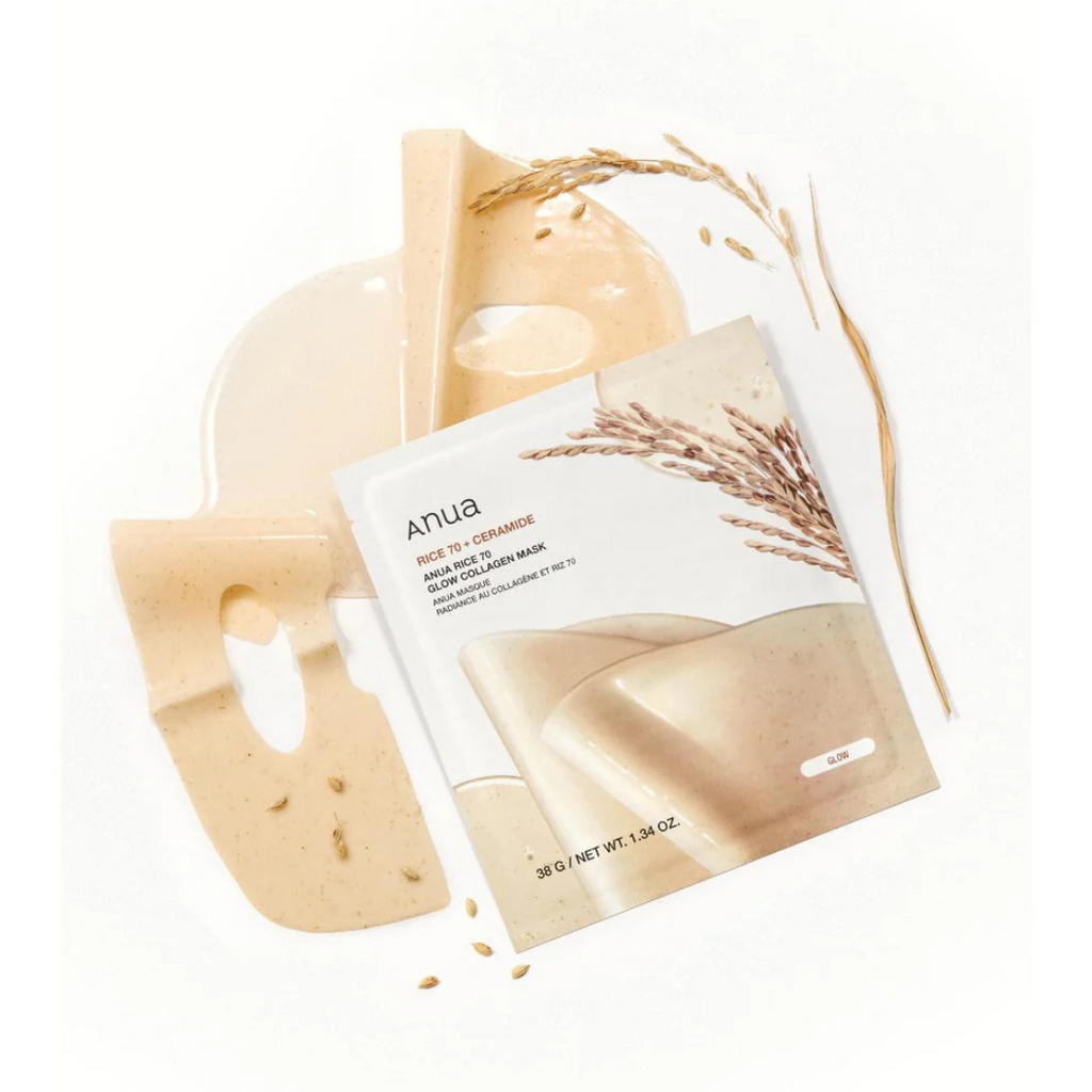 Rice 70 Glow Collagen Mask - 4 pcs