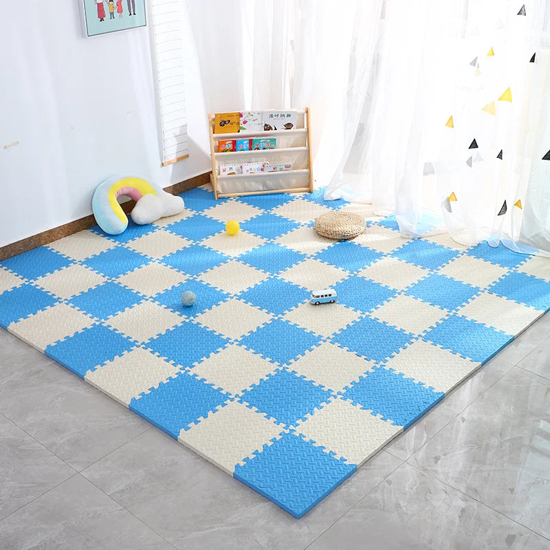 4~20Pcs Puzzle Fitness Mat, Eva Interlocking Foam Floor Tiles for Home Gym, Home Gym Equipment Mat, Non-Slip Floor Mat for Kids Oppyi