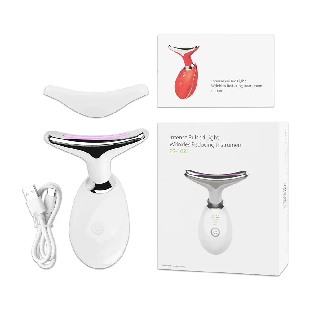 Face Neck Lift Beauty Device EMS Facial Massager LED Light Therapy Double Chin Remover Skin Rejuvenation Tightening Anti Wrinkle Oppyi
