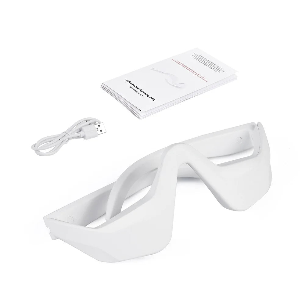 Eye Massager Under Eye Red Light Therapy Glasses, Red Light Therapy Device Microcurrent Reduce Dark Circles and Wrinkles Oppyi