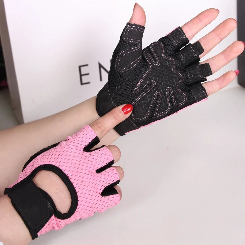 Breathable Anti-Slip Fingerless Training Gloves For Women Oppyi