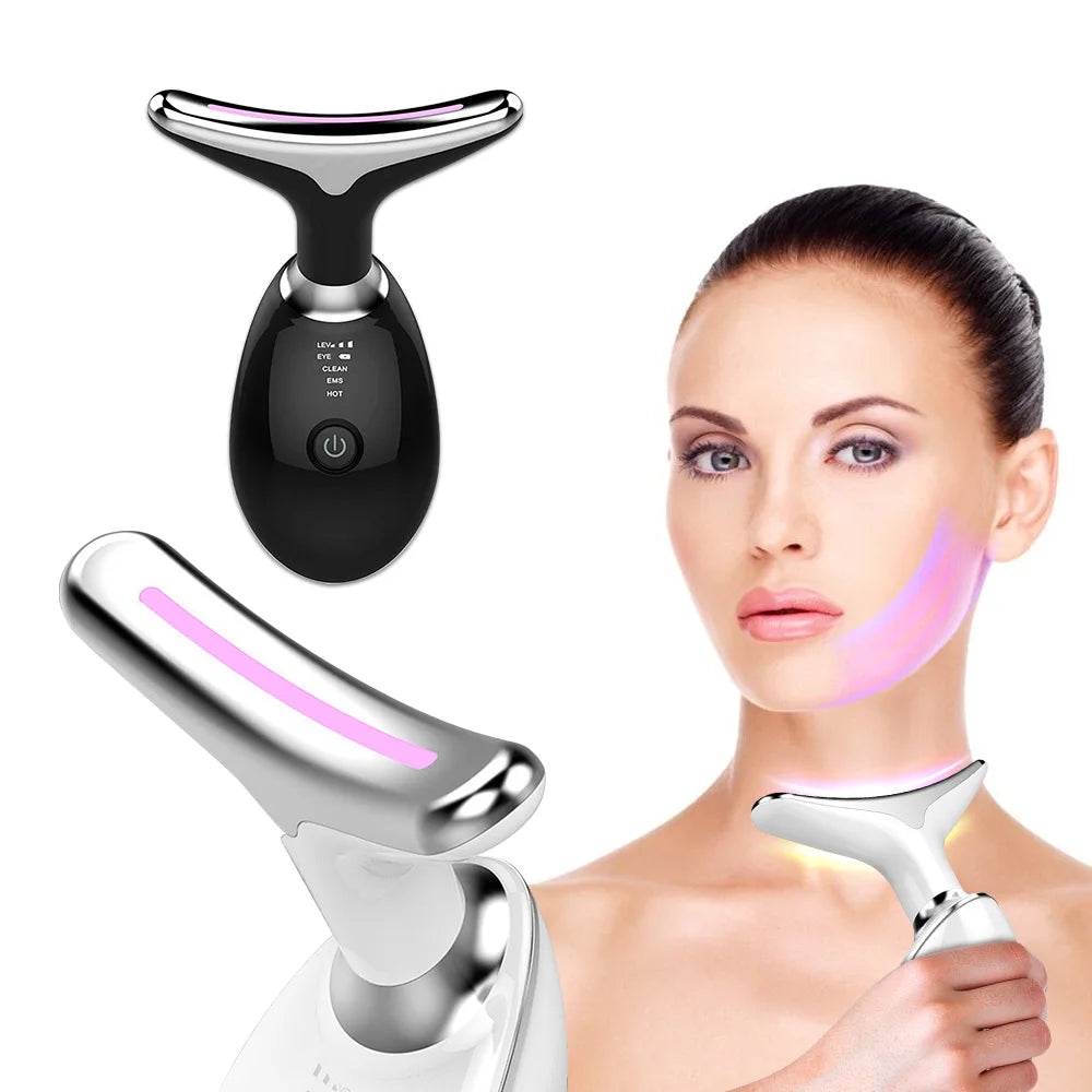 Face Neck Lift Beauty Device EMS Facial Massager LED Light Therapy Double Chin Remover Skin Rejuvenation Tightening Anti Wrinkle Oppyi