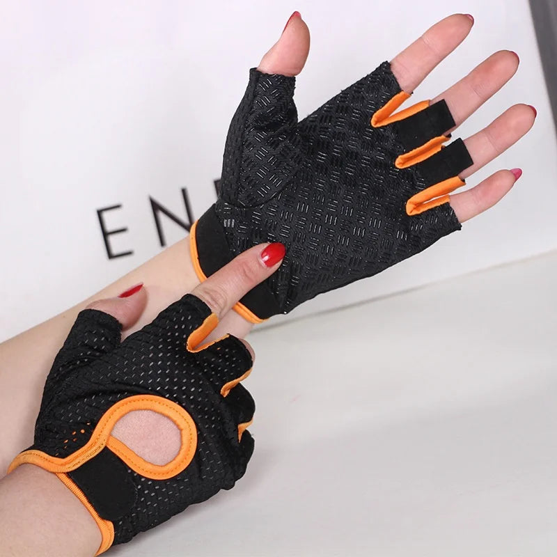 Breathable Anti-Slip Fingerless Training Gloves For Women Oppyi