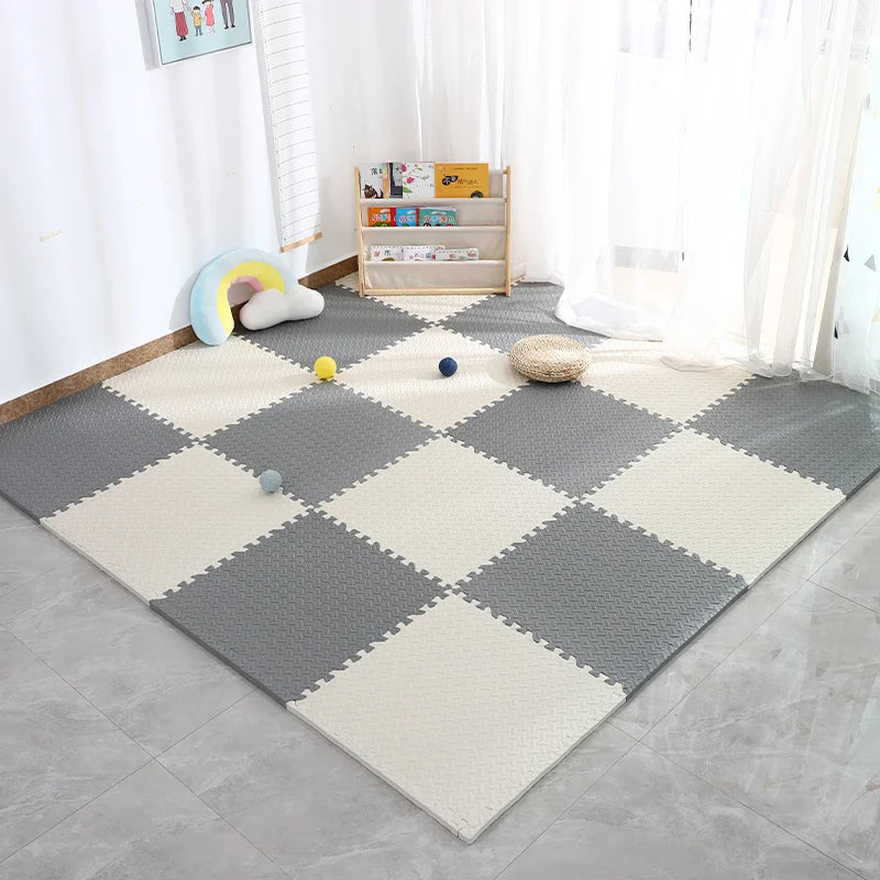 4~20Pcs Puzzle Fitness Mat, Eva Interlocking Foam Floor Tiles for Home Gym, Home Gym Equipment Mat, Non-Slip Floor Mat for Kids Oppyi