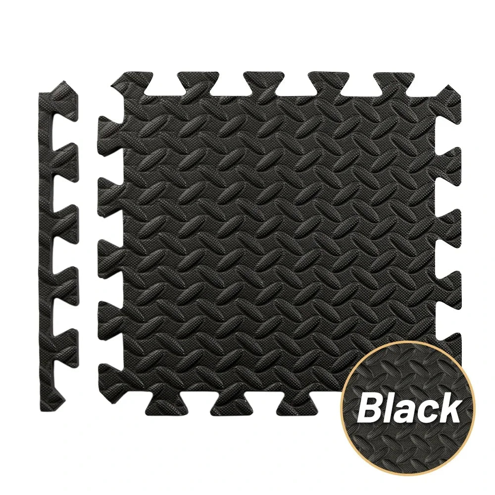4~20Pcs Puzzle Fitness Mat, Eva Interlocking Foam Floor Tiles for Home Gym, Home Gym Equipment Mat, Non-Slip Floor Mat for Kids Oppyi