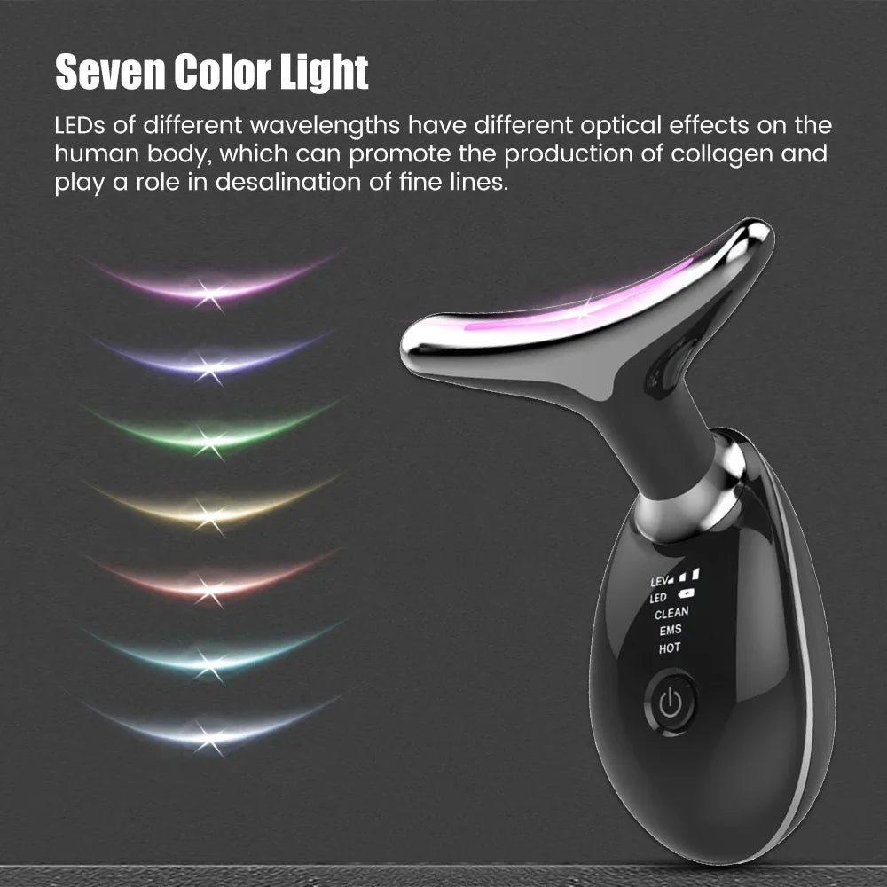 Face Neck Lift Beauty Device EMS Facial Massager LED Light Therapy Double Chin Remover Skin Rejuvenation Tightening Anti Wrinkle Oppyi