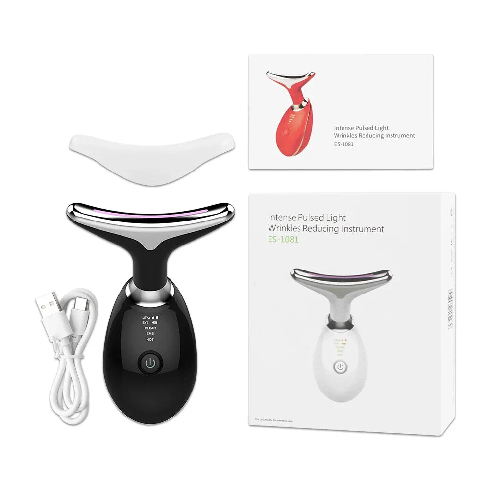 Face Neck Lift Beauty Device EMS Facial Massager LED Light Therapy Double Chin Remover Skin Rejuvenation Tightening Anti Wrinkle Oppyi