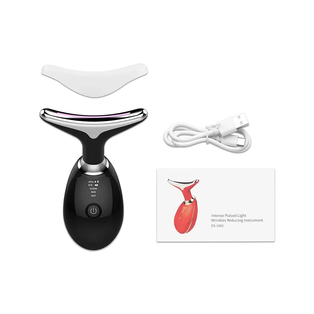 Face Neck Lift Beauty Device EMS Facial Massager LED Light Therapy Double Chin Remover Skin Rejuvenation Tightening Anti Wrinkle Oppyi