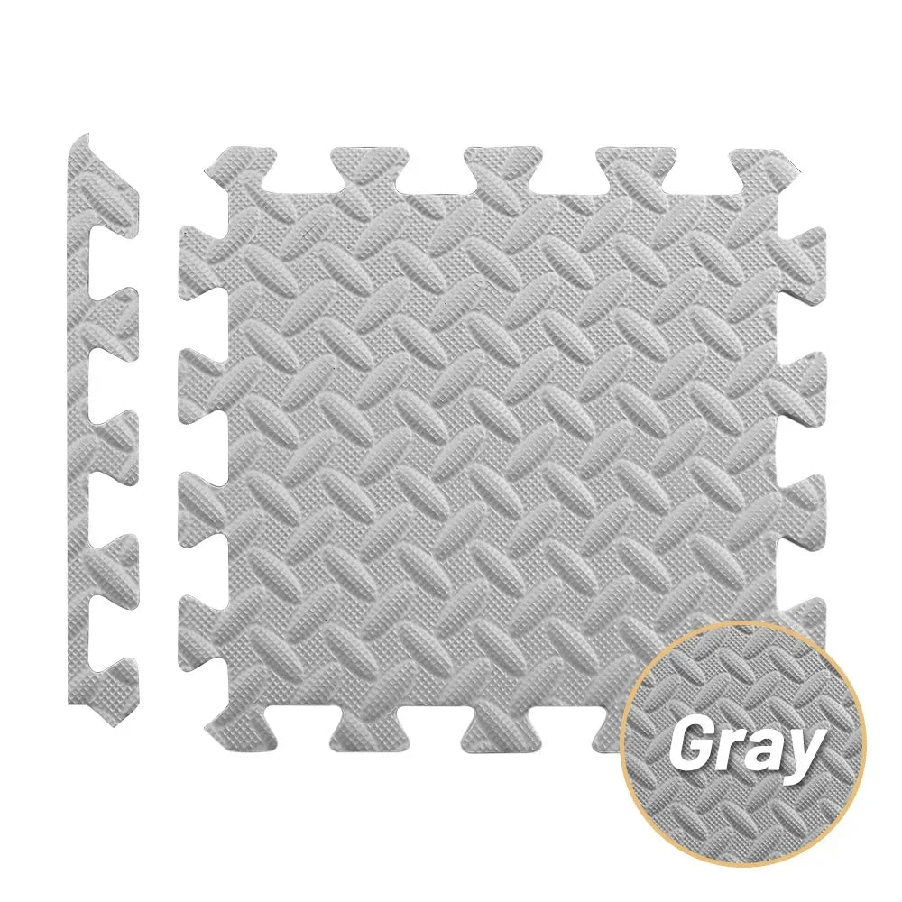 4~20Pcs Puzzle Fitness Mat, Eva Interlocking Foam Floor Tiles for Home Gym, Home Gym Equipment Mat, Non-Slip Floor Mat for Kids Oppyi