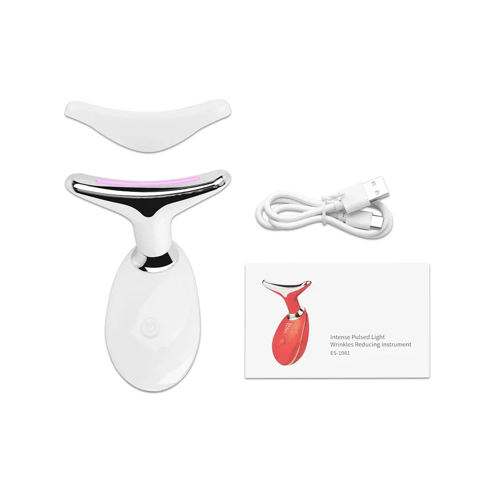 Face Neck Lift Beauty Device EMS Facial Massager LED Light Therapy Double Chin Remover Skin Rejuvenation Tightening Anti Wrinkle Oppyi