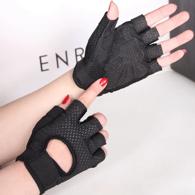 Breathable Anti-Slip Fingerless Training Gloves For Women Oppyi