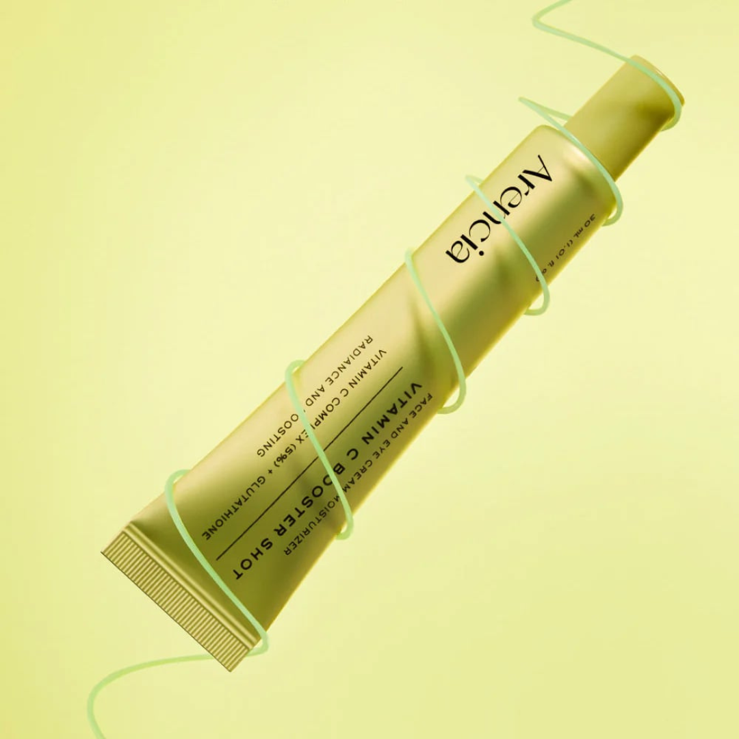 Skincare product with 'Nacifica' branding on a light yellow background