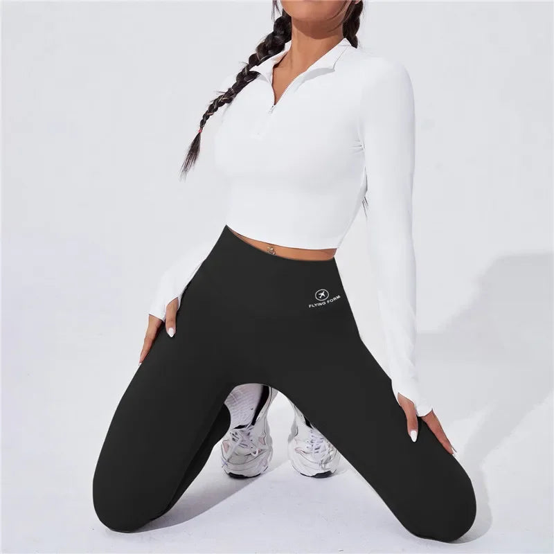 High Waist Thermal Gym Leggings Oppyi