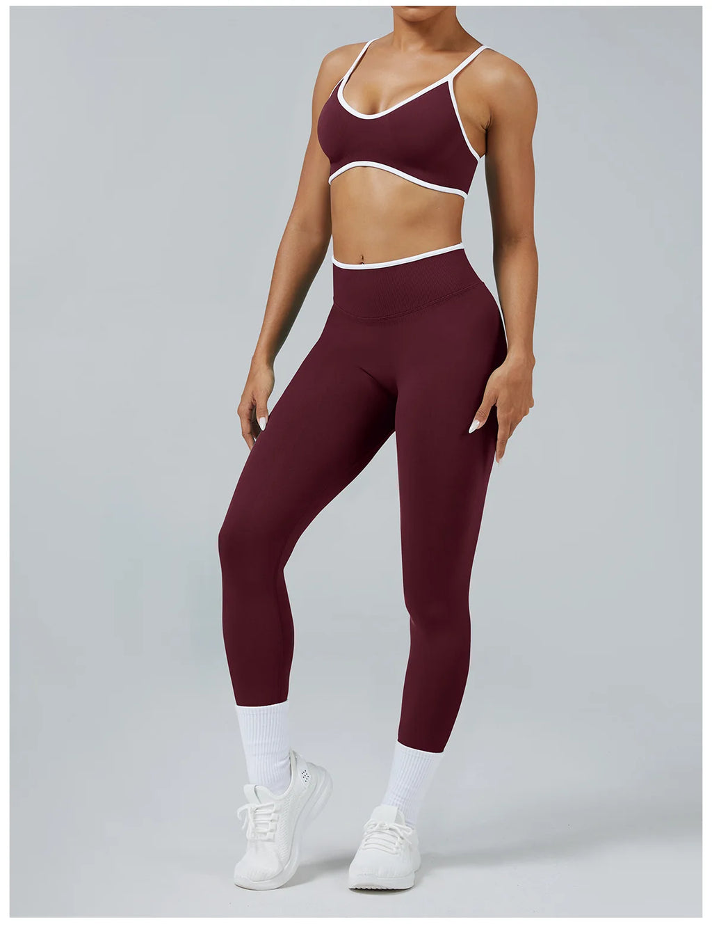 Women’s Color Block Yoga Set Oppyi