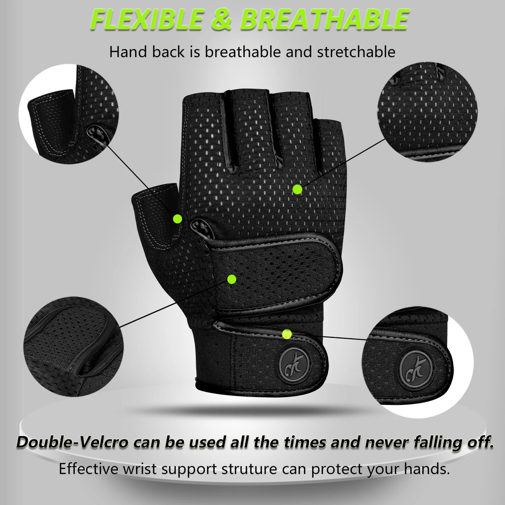 MOREOK Half-Finger Gym Gloves Oppyi