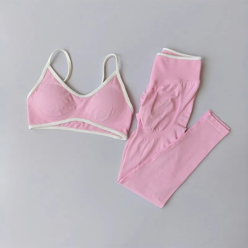Women’s Color Block Yoga Set Oppyi