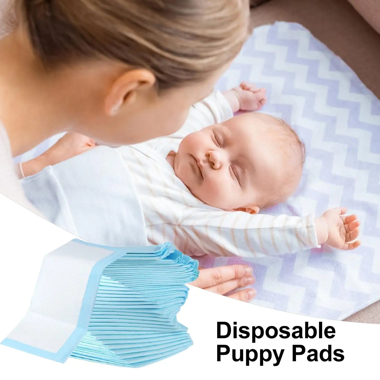 Diaper Changing Pad 100pcs Diaper Changing Mat for Baby 13x18 Inch Breathable Under Pads Leak-Proof Adult Chucks Pads Oppyi