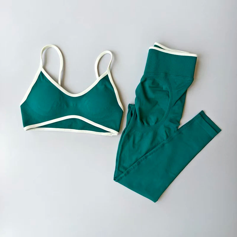 Women’s Color Block Yoga Set Oppyi